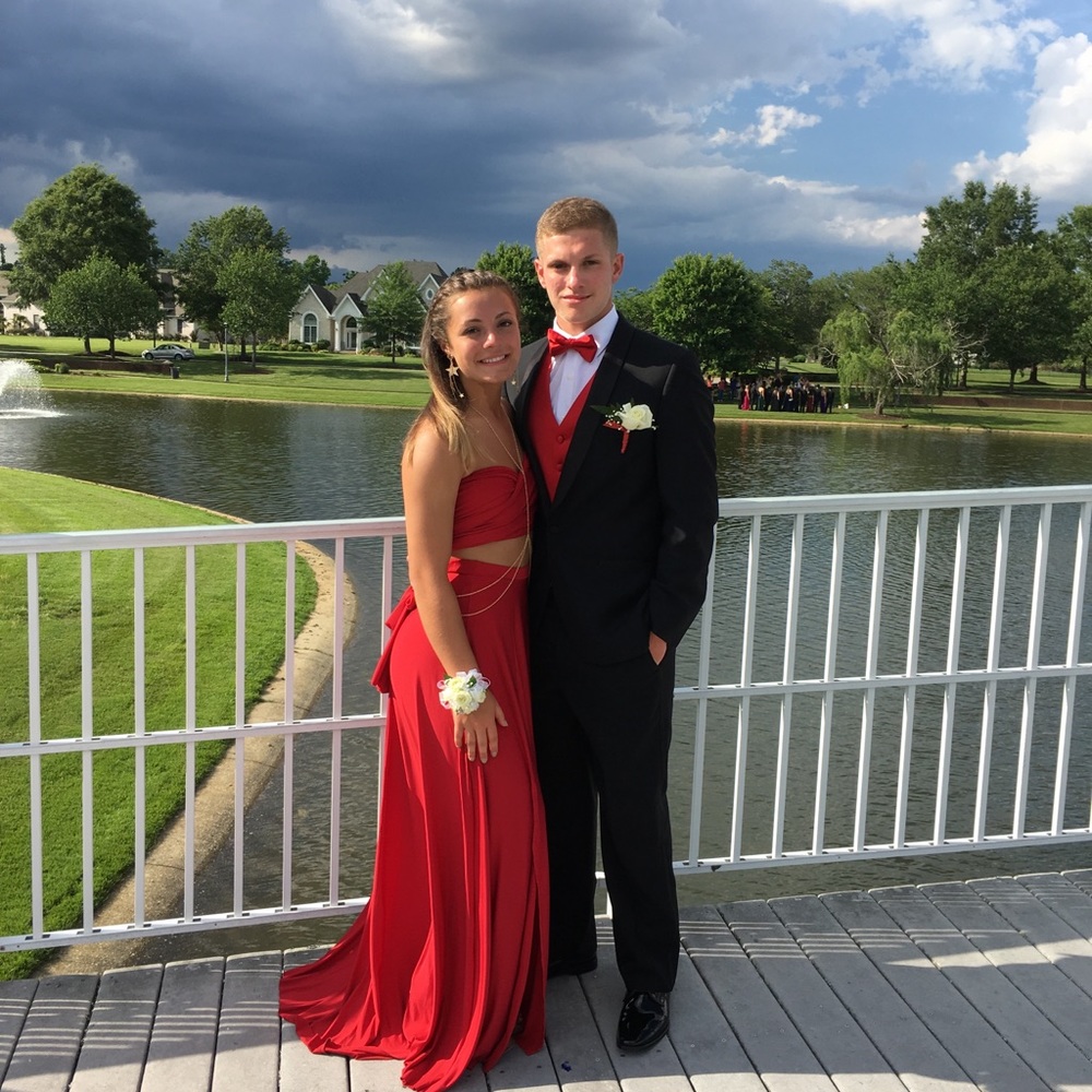 💍Two piece red versatile formal dress💍